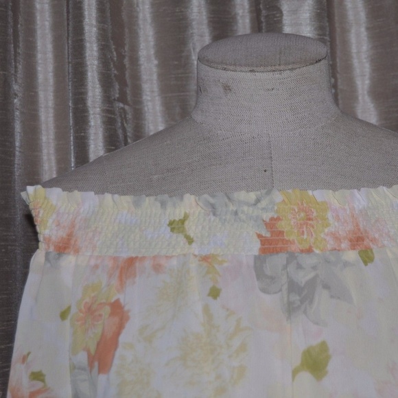 'FINAL' ERIN FETHERSTON Floral Off-Shoulder Top D7 - Picture 3 of 8